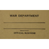 Envelope, War Department
