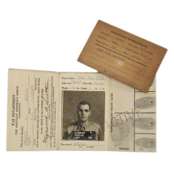 Carte d'identité, Cpt. Myrwood Sutton, 67th Medical Battalion, ETO