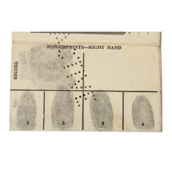 Carte d'identité, Cpt. Myrwood Sutton, 67th Medical Battalion, ETO