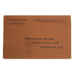 Carte d'identité, Cpt. Myrwood Sutton, 67th Medical Battalion, ETO