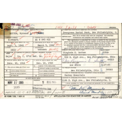 Carte d'identité, Cpt. Myrwood Sutton, 67th Medical Battalion, ETO
