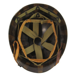 Helmet M1, Fixed Loops, Complete, Cpt. Albert Falther, Regimental Supply Officer, 5th Inf. Regt., 71st Infantry Division, ETO