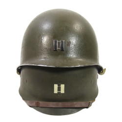 Helmet M1, Fixed Loops, Complete, Captain, ST. CLAIR RUBBER CO. Liner