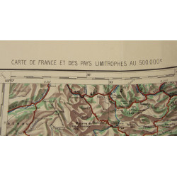 Carte, Nice, Côte d'Azur, Service Géographique de l'Armée, 1932