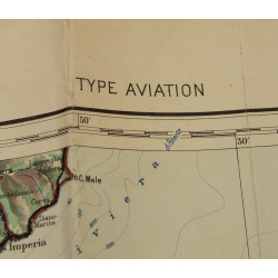 Carte, Nice, Côte d'Azur, Service Géographique de l'Armée, 1932