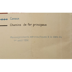 Carte, Nice, Côte d'Azur, Service Géographique de l'Armée, 1932
