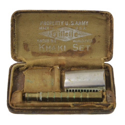 Rasoir et miroir, Gillette, Khaki Set, Property US Army