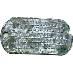 Plaque d'identité, Dog Tag, S/Sgt. Frank Berdikoski, 55th FS, 20th FG, 8th Air Force, USAAF, ETO
