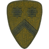 Patch, 2nd Cavalry Division, Green Back, OD broder, 1943