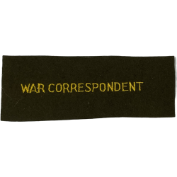 Insigne, War Correspondent