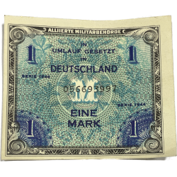 Banknote, 1 Mark (Invasion Money), 1944