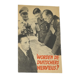 Leaflet, German Propaganda, Dieppe Raid, Dutch Version