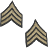 Grades en tissu de Sergeant