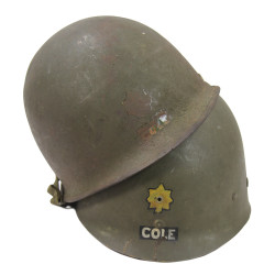 Casque M1, pattes mobiles, liner IMP (A washers verts), Major Cole