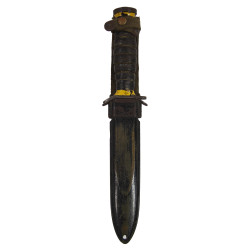 Couteau USM3 IMPERIAL, garde + fourreau USM8 1er type, camouflage noir