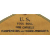 Case, Canvas, Tool Roll for Chisels, Carpenters and Wheelwrights, 1942