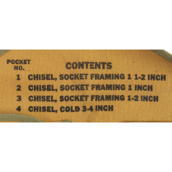 Trousse à outils de menuisier, US Army, 1942