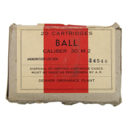 Box, Cartridge, M2, Caliber .30, DENVER ORDNANCE PLANT