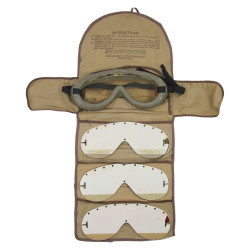 Goggles, Polaroid, No. 1021, US Army + Canvas Case