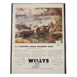 Advertisement, Jeep, WILLYS, US Marines Crash Solomon Isles