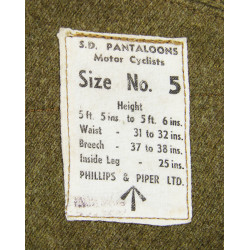 Pantaloons, Motor Cyclists, British, 1942, Size 5