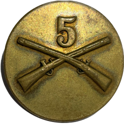 Disk, Collar, 5th Infantry Regiment