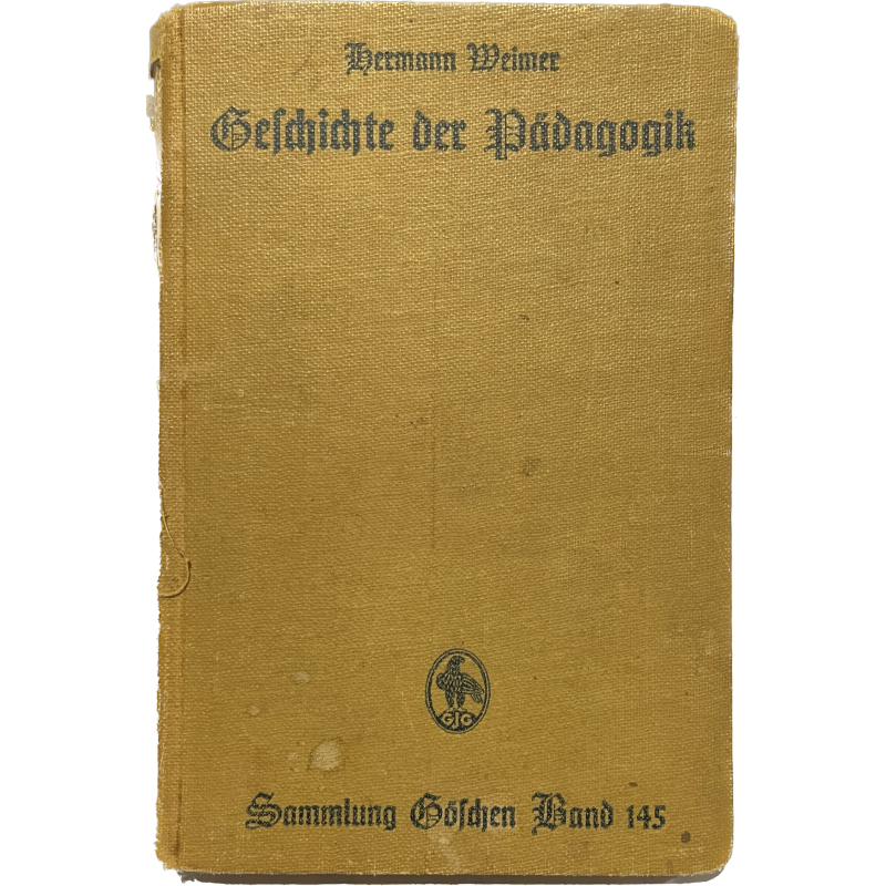 Livre, Gelchichte der Padagogik, 1938