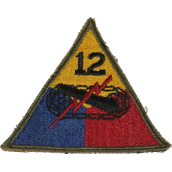 Insigne, 12th Armored Division, 'Hellcat'