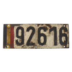 Plate, License, Vehicle, Belgian Armed Forces
