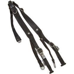 Suspenders, Field, Heavy, Leather, Aluminium Buckles, Wehrmacht, 1939