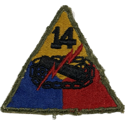 Insigne, 14th Armored Division, frontière franco-italienne, Vosges, Alsace, Ardennes
