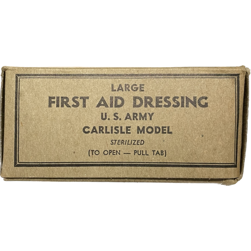 Pansement, Large FirstAid Dressing, Carlisle Model Sterilized, 1942