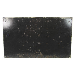 Plate, Enamel, QUARTERMASTER AUTHORIZED GASOLINE STATION
