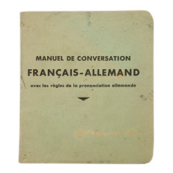 Handbook, Conversation, French-German, 1940