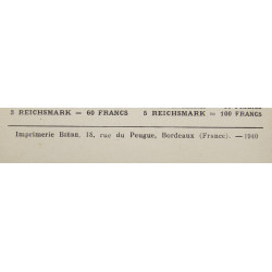 Handbook, Conversation, French-German, 1940