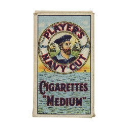 Pack, Cigarette, PLAYER'S NAVY CUT, Medium, NAAFI Stores for His Majesty Forces, Full