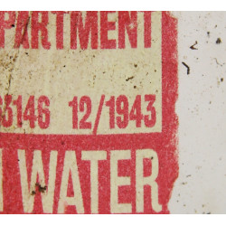 Bottle, Dextrose, Perfusion, US Army Medical Department, BAXTER LABORATORIES, Inc., 1943, 250ml