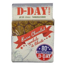 Barre de chocolat D-Day, 60 g, 80th Anniversary