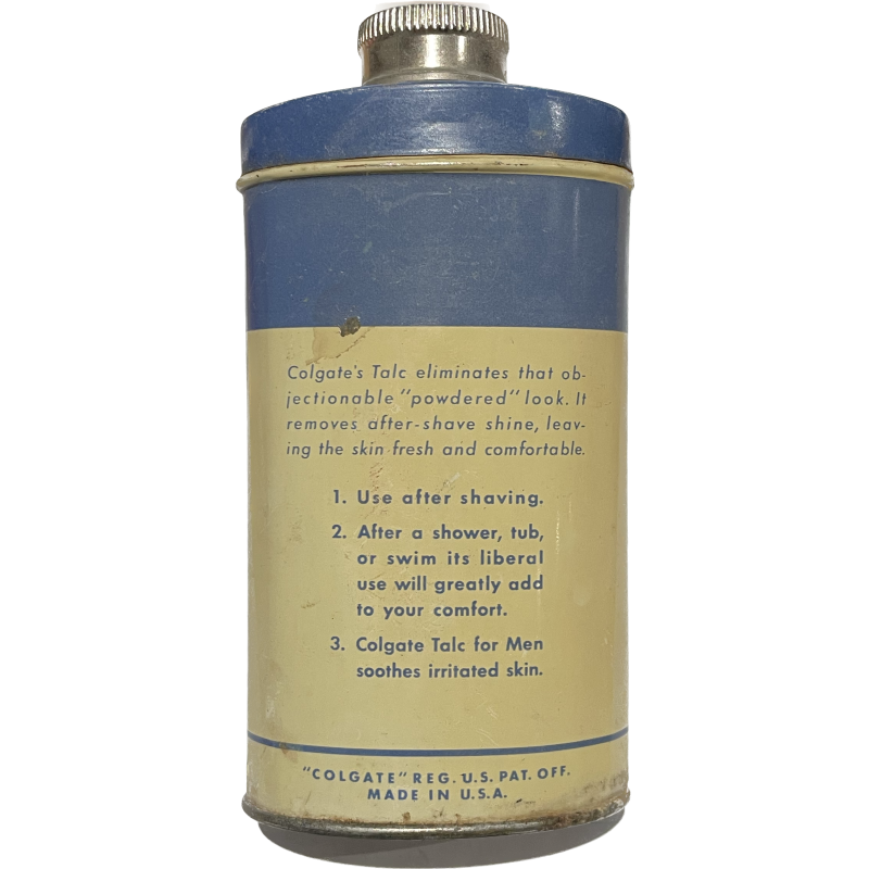 Box, After Shaving Talc, Colgate, 3 3/4 oz.