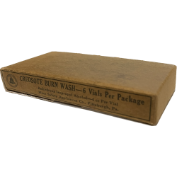 Boîte de créosote en tubes, MSA, 1942