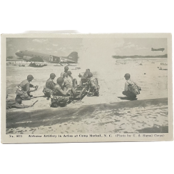 Carte postale, US Paratroops, Camp Mackall