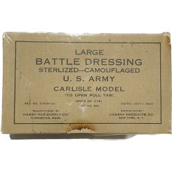 First-Aid, Large Battle Dressing--Camouflaged, 1943, USN Stk No 391 Corpsman