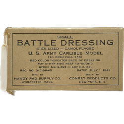 Pansement, Small Battle Dressing Sterilized, US Navy, 1943, Corpsman