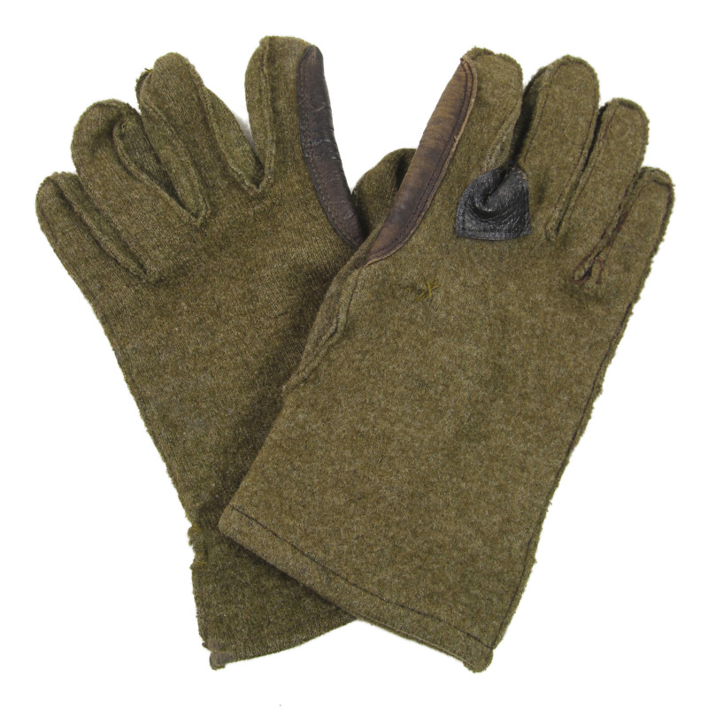 Gloves, Wool, with Leather Palm, US Army