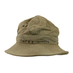 Hat, Sun, HBT, 271st Port Company, 5th Engineer Special Brigade, Omaha Beach