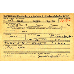 Chapeau HBT, T/4 James Quarles, 271st Port Company, 5th Engineer Special Brigade, Omaha Beach