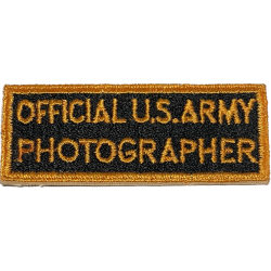 Insigne Official US Army Photographer