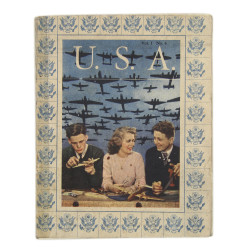 Brochure, Portrait en Miniature de l'Amérique et des Américains en temps de guerre, 1944