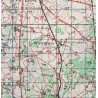 Map, Alençon-Mayenne, 1944
