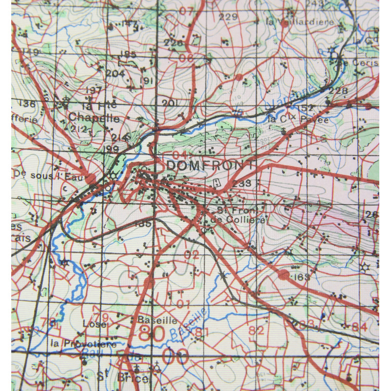 Map, Alençon-Mayenne, 1944